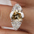 Classic 4CT Three Stone Oval Cut Moissanite Engagement Ring - Eurekalook