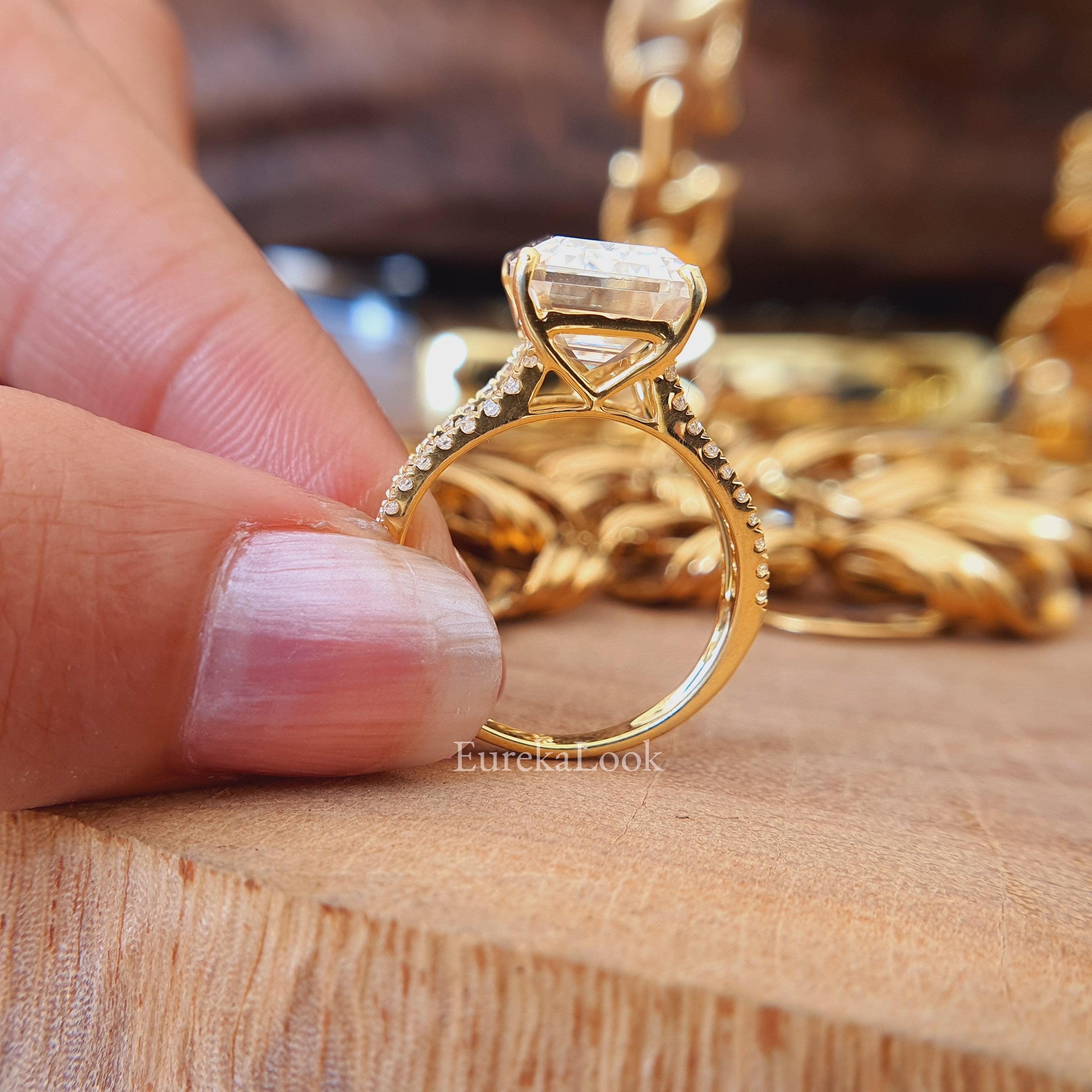 Full Eternity Band Multi Stone Wedding Ring in Moissanite Silver Rings For  Women